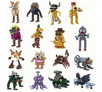 (16 pieces) Italian Brainrot Building Blocks Brick Ornaments Fun Animals 3D Collect & Build Bombardiro Crocodilo Tung Tung Sahur Building Toy Tralalero Tralala