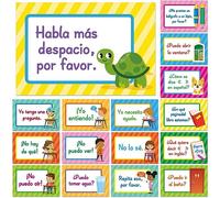 16 Pieces Spanish Poster Set Spanish Phrases Classroom Decorations Spanish Theme Learning Poster Study Materials for Teachers Primary and Preschool School Classroom Language Study Classroom Decor