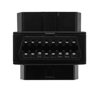 16 Pin OBD2 Adapter, ABS OBD Splitter Connector Portable Anti Crack Fast Response Easy To Use 16 Pin Male To 2 Female for Diagnostic Extender
