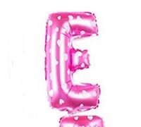 16" Pink Letter E Foil Balloons Air Filled Self Inflating Birthday Anniversary Wedding Party Banner Decorations