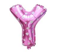 16" Pink Letter Y Foil Balloons Air Filled Self Inflating Birthday Anniversary Wedding Party Banner Decorations