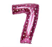 16" Pink Number 7 Foil Balloons Air Filled Self Inflating Birthday Anniversary Wedding Party Banner Decorations