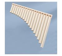 16-pipe 18-pipe Double-row Sliding Pan Flute Is Suitable For Students To Disassemble The Mouthpiece For Beginners Chinese Pan Pipes (Color : 18 tubes off-white)