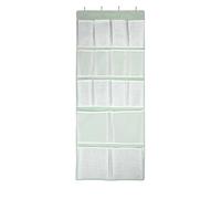 16 Pockets - Over Door Hanging Organiser with 4 Kinds Pouches,Back of Door Bathroom Hanging Shelves Holder for Shoes,Sock,Hat,Underwear,Travel Outfit,Space-saving Storage Organization for Home,Dorm,RV