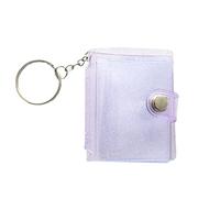16 Pockets Photo Album For Mini Photo Sticker Jelly Color Card Holder 1/2 Portable Photos Inch Accessories Chain Holder Key