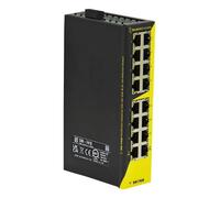 16 Port Hardened Industrial Unmanaged Gigabit & Fast Ethernet Switch Din Mount