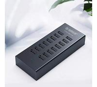 16 Port USB2.0 Hub with 12V2A Power Adapter 3.3Ft / 1M Data Cable for Air Laptop PC Tablet