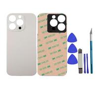 16 Pro Max Rear Back Glass Replacement for iPhone 16 Pro Max Rear Back Glass Cover Replacement 6.9-inch with Pre-Installed Adhesive + Professional Reparing Tool Kit(Desert Titanium)