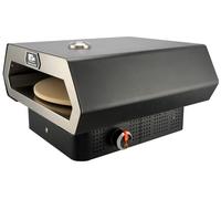 16" Propane Gas Portable Outdoor Pizza Oven w/Rotating Stone and Integrated Thermometer - Carry Bag, Peel, Cutter, 1 Lb. Cylinder Adapter and 4 Ft. Hose w/Regulator for 20 Lbs. Tanks Included