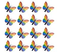 16 Rainbow Butterfly Hairpins, French Hairpins, Fashionable And Versatile Hair Accessories, Creative Hairpins For Women, Proud Accessories.