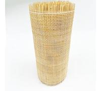 16" Rattan Cane Webbing Roll Natural Woven Mesh for Furniture Repair DIY Home Decor Cabinet & Chair Weaving 27x79 Wicker Fabric Sheet