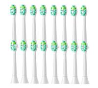 16 Replacement Toothbrush Heads Suitable for Detachable Handles(16pcs White)