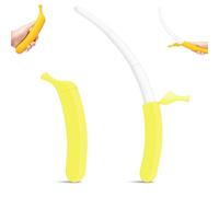 16 Retractable Banana Sword - 3D Printed Durable Flick Toy for Stress Relief & Fidget Fun, Role-Play Prop, All Ages Play Sword (Bright yellow)