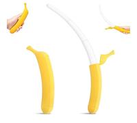 16 Retractable Banana Sword - 3D Printed Durable Flick Toy for Stress Relief & Fidget Fun, Role-Play Prop, All Ages Play Sword (Warm yellow)