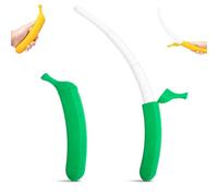 16 Retractable Banana Sword - 3D Printed Durable Flick Toy for Stress Relief & Fidget Fun, Role-Play Prop, All Ages Play Sword (Green)