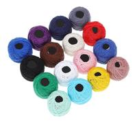 16 Roll Embroidery Floss Roll Cotton Thread Set for Cross Stitch 8m