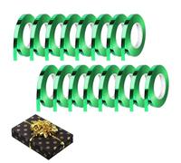16 Rolls Green Curling Ribbons 5mm for Balloons, 160m Crimped Balloon String Party Shiny Foil Ribbon Green for Gift Wrapping Crafting, Florist, Wedding