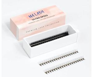16 rows 8D Ultra Speed Premade/promade Fans C Curl 0.05 Mixed and single Tray 9 mm by MA LASH - Long Stem Volume Eyelash Extensions (8D C 0.05 9mm)