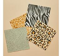 16 Safari Animal Print Napkins, Childrens Jungle Birthday Party, Teenager Animal Pattern Paper Plate, Animal Party Napkins