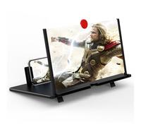 16" Screen Magnifier for Cell Phone,3D Magnifying Projector Screen Enlarger Expander for Movies, Videos, and Gaming, Foldable Phone Stand with Screen Amplifier, Compatible with All Smartphones