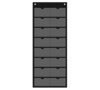 16 Section Clear PVC Card Keeper with Metal Grommets for Classroom Home and Study Storage Study Substance Organization Bag