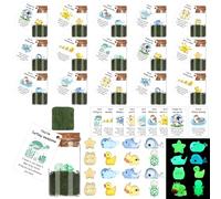 16 Sets Employee Appreciation Gifts Inspirational Pun Greeting Cards with Mixed Resin Animal Ornaments Emotional Support Gift Small Thank You Gifts for Colleagues Coworkers Staff Teacher Nurse Team