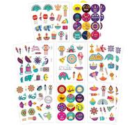 16 Sheets Diwali Stickers - Decals Peacock for Gift Festival of Children Adults Lights Party Home House Wall Window Decorations