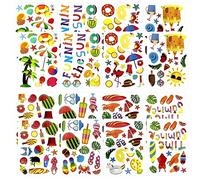 16 Sheets of Stickers for Kids, Beach Graphic Stickers, Reward Stickers for Kids, Summer Decoration Stickers, Fridge Stickers for Little Ones