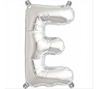 16" Silver Letter E Foil Balloons Air Filled Self Inflating Birthday Anniversary Wedding Party Banner Decorations