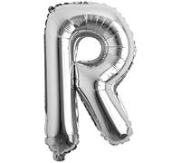 16" Silver Letter R Foil Balloons Air Filled Self Inflating Birthday Anniversary Wedding Party Banner Decorations