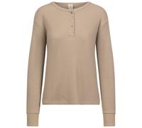 Trespass Womens Long Sleeves Waffle Knit Button Front Top - Morvenna