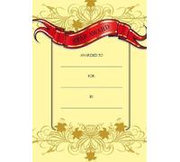16 Star Award A6 Mini Certificate