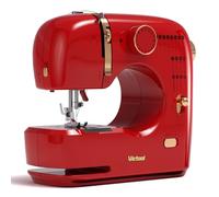 16 Stitches Sewing Machine for Beginners, Twin Needle, Reverse Sewing, Foot Pedal, Electric Manual Drive Speed Control Basic Sewing Kit for Home DIY, Fabric Repair