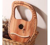 16 String Lyre Harp Instrument Mahogany Wood Harp with Carrying Case/Tuning Key/Spare String/English Instruction Manual, for Beginners Music Lovers