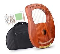 16-String Lyre Harp String Instrument With Bag Tuning Wrench Cleaning Spare Strings Lyre ?Harp for Beginners