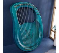 16-String Wooden Lyre Harp, Mahogany Wood String Instrument with Carry Bag/Tuning Wrench/backup 16 Strings, for Adults Beginners Music Lovers