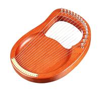 16-String Wooden Lyre Harp Metal Strings Mahogany Solid Wood String Instrument With Carry Bag Tuning Wrench String Lyre Harp