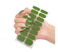 16 Strips Full Stickers Polish Wraps Adhesive Art Decorations Manicure Stickers For Woman