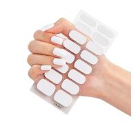 16 Strips Full Wrap Polish Stickers Strips Self-Adhesive Strips Art Decals For Women Girls Decoration