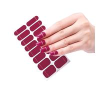 16 Strips Polish Sticker Stickers Set For Lamp 3D Nails Polish Wraps Fashion Art Stickers