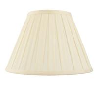 16" Tapered Drum Lamp Shade Cream Box Pleated Fabric Cover Classic & Elegant