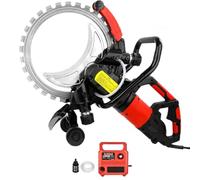 16″ Toroidal Electric Concrete Saw with Water Fed Dust Suppression, Ring Concrete Saw, 8980W Electric concretes saws Concrete Cutter, Wet Cutting System, Max Depth 11.4", for Slotting Brick