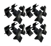 16 Tray Brackets for Kitchen Use, Stackable and Space Saving Design for Organizing Oven and Steamer Trays with Easy Cleaning (16pcs Black)