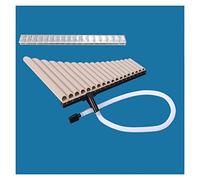16-tube 18-tube Double-row Plastic C-tuned Pan Flute Mobile Double-mouthed Pan Flute Chinese Pan Pipes (Color : 18 tube mobile double mouthpiece)