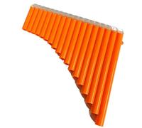 16-tube Special Panpipe Teaching For Beginners C Key Panpipe Instrument 16-tube Yellow Black Orange (Color : Orange)