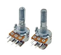 16 Type Potentiometer B10K × 2 Pairs Of 6-pin Volume Potentiometers With A Shaft 1Pcs