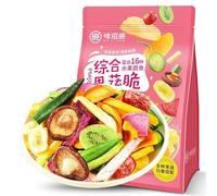 16 types of comprehensive crispy fruits and vegetables,Instant dried crispy fruits&vegetables snack,mixed okra mushrooms purple potato bananas,Ready-to-eat Dried fruits and vegetables (500g,3 bag)