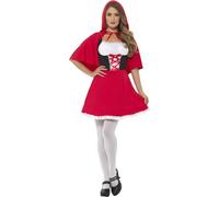 (16 UK - 18 UK, Red) Smiffys Womens/Ladies Little Red Riding Hood Costume