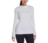 (16 UK, Bright White) Callaway Womens/Ladies Striped Mock Neck Sweater Top