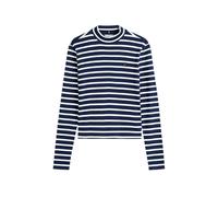 (16 UK, Dark Navy/White) Tommy Hilfiger Womens/Ladies Striped Slim Long-Sleeved T-Shirt